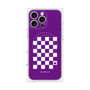 プレミアムパネル with MagSafe［ Racing checkered flag Purple - レーシングチェッカーフラッグ パープル ］