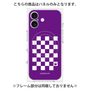 プレミアムパネル with MagSafe［ Racing checkered flag Purple - レーシングチェッカーフラッグ パープル ］