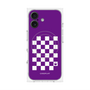 プレミアムパネル with MagSafe［ Racing checkered flag Purple - レーシングチェッカーフラッグ パープル ］