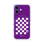 プレミアムパネル with MagSafe［ Racing checkered flag Purple - レーシングチェッカーフラッグ パープル ］