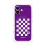 プレミアムパネル with MagSafe［ Racing checkered flag Purple - レーシングチェッカーフラッグ パープル ］