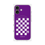 プレミアムパネル with MagSafe［ Racing checkered flag Purple - レーシングチェッカーフラッグ パープル ］