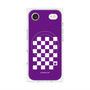 プレミアムパネル with MagSafe［ Racing checkered flag Purple - レーシングチェッカーフラッグ パープル ］