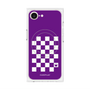 プレミアムパネル with MagSafe［ Racing checkered flag Purple - レーシングチェッカーフラッグ パープル ］