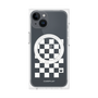 プレミアムパネル with MagSafe［ Racing checkered flag White - レーシングチェッカーフラッグ ホワイト ］