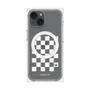 プレミアムパネル with MagSafe［ Racing checkered flag White - レーシングチェッカーフラッグ ホワイト ］
