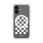 プレミアムパネル with MagSafe［ Racing checkered flag White - レーシングチェッカーフラッグ ホワイト ］