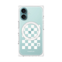 プレミアムパネル with MagSafe［ Racing checkered flag White - レーシングチェッカーフラッグ ホワイト ］