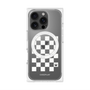 プレミアムパネル with MagSafe［ Racing checkered flag White - レーシングチェッカーフラッグ ホワイト ］