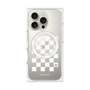 プレミアムパネル with MagSafe［ Racing checkered flag White - レーシングチェッカーフラッグ ホワイト ］