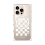 プレミアムパネル with MagSafe［ Racing checkered flag White - レーシングチェッカーフラッグ ホワイト ］
