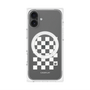 プレミアムパネル with MagSafe［ Racing checkered flag White - レーシングチェッカーフラッグ ホワイト ］