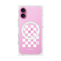 プレミアムパネル with MagSafe［ Racing checkered flag White - レーシングチェッカーフラッグ ホワイト ］