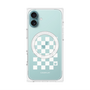 プレミアムパネル with MagSafe［ Racing checkered flag White - レーシングチェッカーフラッグ ホワイト ］