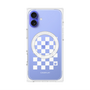 プレミアムパネル with MagSafe［ Racing checkered flag White - レーシングチェッカーフラッグ ホワイト ］
