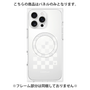 プレミアムパネル with MagSafe［ Racing checkered flag White - レーシングチェッカーフラッグ ホワイト ］