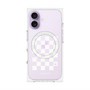 プレミアムパネル with MagSafe［ Racing checkered flag White - レーシングチェッカーフラッグ ホワイト ］