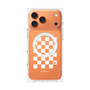 プレミアムパネル with MagSafe［ Racing checkered flag White - レーシングチェッカーフラッグ ホワイト ］