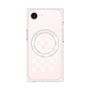 プレミアムパネル with MagSafe［ Racing checkered flag White - レーシングチェッカーフラッグ ホワイト ］