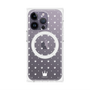 プレミアムパネル with MagSafe［ CASEPLAY Crown dots White - ケースプレイ・クラウン・ドッツ ホワイト ］