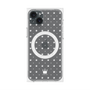 プレミアムパネル with MagSafe［ CASEPLAY Crown dots White - ケースプレイ・クラウン・ドッツ ホワイト ］