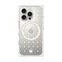 プレミアムパネル with MagSafe［ CASEPLAY Crown dots White - ケースプレイ・クラウン・ドッツ ホワイト ］