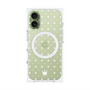 プレミアムパネル with MagSafe［ CASEPLAY Crown dots White - ケースプレイ・クラウン・ドッツ ホワイト ］