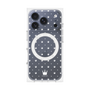 プレミアムパネル with MagSafe［ CASEPLAY Crown dots White - ケースプレイ・クラウン・ドッツ ホワイト ］