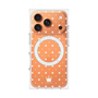 プレミアムパネル with MagSafe［ CASEPLAY Crown dots White - ケースプレイ・クラウン・ドッツ ホワイト ］