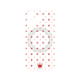プレミアムパネル with MagSafe［ CASEPLAY Crown dots Red - ケースプレイ・クラウン・ドッツ レッド ］