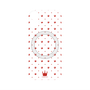 プレミアムパネル with MagSafe［ CASEPLAY Crown dots Red - ケースプレイ・クラウン・ドッツ レッド ］