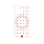 プレミアムパネル with MagSafe［ CASEPLAY Crown dots Red - ケースプレイ・クラウン・ドッツ レッド ］
