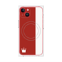プレミアムパネル with MagSafe［ CASEPLAY Bi-Colors Red & White - ケースプレイ・バイカラー レッド＆ホワイト ］