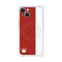 プレミアムパネル with MagSafe［ CASEPLAY Bi-Colors Red & White - ケースプレイ・バイカラー レッド＆ホワイト ］