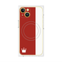 プレミアムパネル with MagSafe［ CASEPLAY Bi-Colors Red & White - ケースプレイ・バイカラー レッド＆ホワイト ］