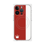 プレミアムパネル with MagSafe［ CASEPLAY Bi-Colors Red & White - ケースプレイ・バイカラー レッド＆ホワイト ］