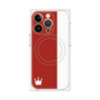 プレミアムパネル with MagSafe［ CASEPLAY Bi-Colors Red & White - ケースプレイ・バイカラー レッド＆ホワイト ］
