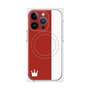 プレミアムパネル with MagSafe［ CASEPLAY Bi-Colors Red & White - ケースプレイ・バイカラー レッド＆ホワイト ］