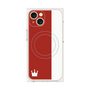 プレミアムパネル with MagSafe［ CASEPLAY Bi-Colors Red & White - ケースプレイ・バイカラー レッド＆ホワイト ］