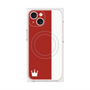 プレミアムパネル with MagSafe［ CASEPLAY Bi-Colors Red & White - ケースプレイ・バイカラー レッド＆ホワイト ］
