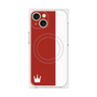 プレミアムパネル with MagSafe［ CASEPLAY Bi-Colors Red & White - ケースプレイ・バイカラー レッド＆ホワイト ］