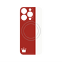 プレミアムパネル with MagSafe［ CASEPLAY Bi-Colors Red & White - ケースプレイ・バイカラー レッド＆ホワイト ］