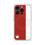 プレミアムパネル with MagSafe［ CASEPLAY Bi-Colors Red & White - ケースプレイ・バイカラー レッド＆ホワイト ］