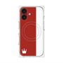 プレミアムパネル with MagSafe［ CASEPLAY Bi-Colors Red & White - ケースプレイ・バイカラー レッド＆ホワイト ］