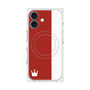 プレミアムパネル with MagSafe［ CASEPLAY Bi-Colors Red & White - ケースプレイ・バイカラー レッド＆ホワイト ］