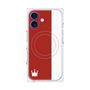 プレミアムパネル with MagSafe［ CASEPLAY Bi-Colors Red & White - ケースプレイ・バイカラー レッド＆ホワイト ］