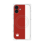 プレミアムパネル with MagSafe［ CASEPLAY Bi-Colors Red & White - ケースプレイ・バイカラー レッド＆ホワイト ］