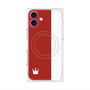 プレミアムパネル with MagSafe［ CASEPLAY Bi-Colors Red & White - ケースプレイ・バイカラー レッド＆ホワイト ］