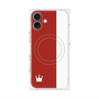 プレミアムパネル with MagSafe［ CASEPLAY Bi-Colors Red & White - ケースプレイ・バイカラー レッド＆ホワイト ］