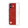 プレミアムパネル with MagSafe［ CASEPLAY Bi-Colors Red & White - ケースプレイ・バイカラー レッド＆ホワイト ］